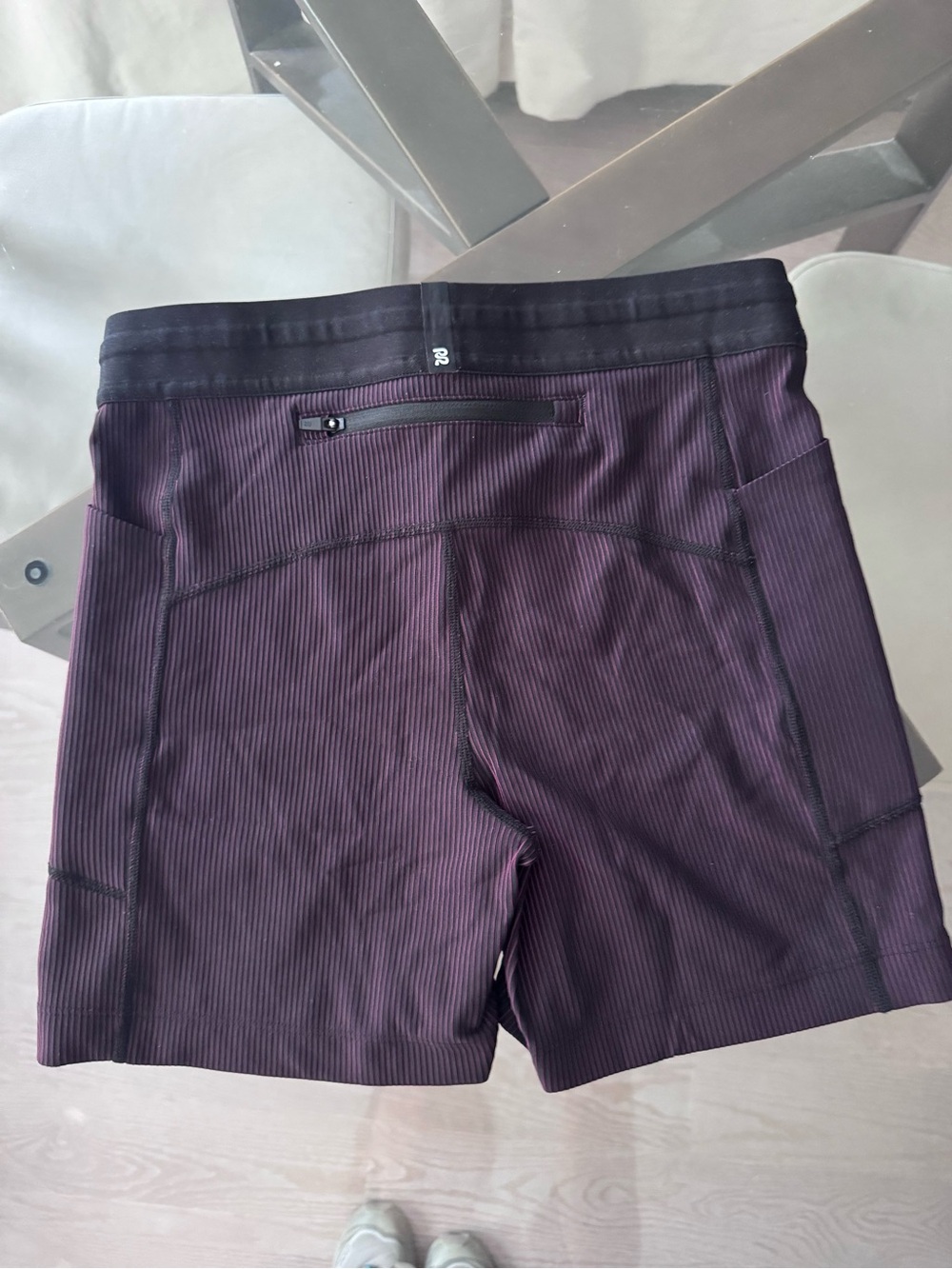 Bandit Striped Cadence 5” Compression Shorts - Black / Fig - Picture 9 of 10